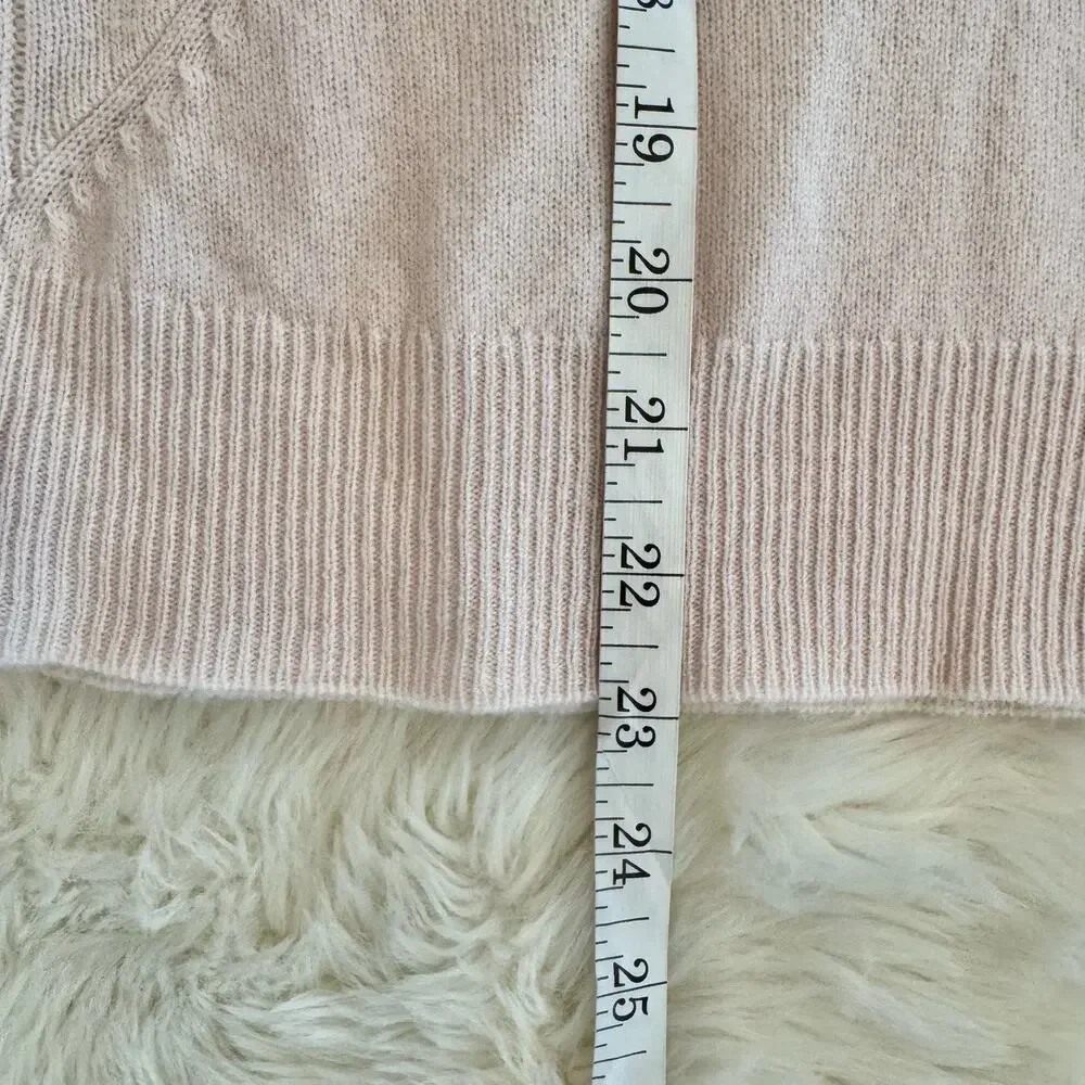 A.L.C. Pink Twist Cut Out Wool Cashmere Sweater XS